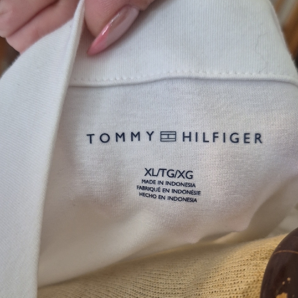 Tommy Hilfiger Colorblock Midi Dress - White, Red, and Blue - Picture 5 of 6